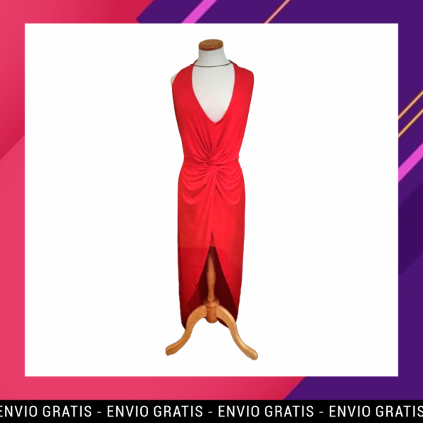 Vestido con nudo en la cintura