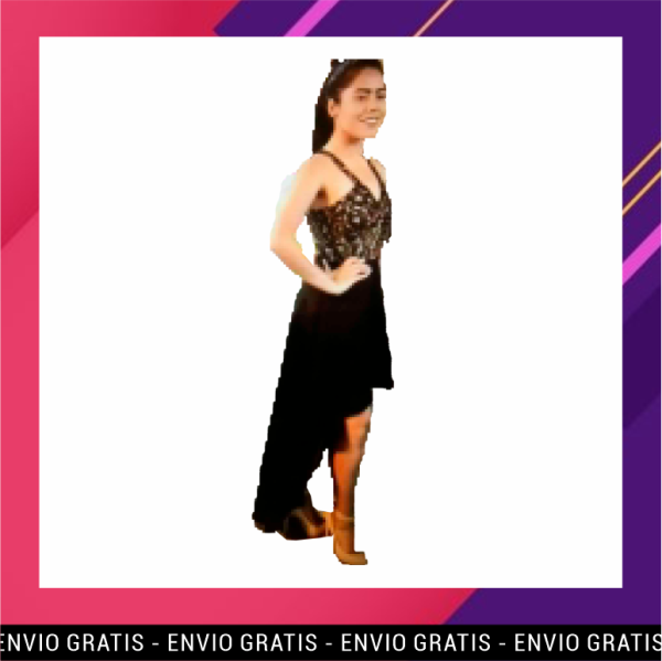 Vestido Razo cola y blusa de encaje