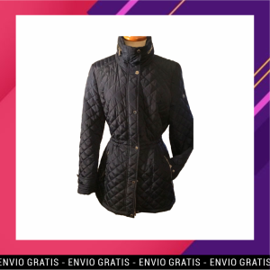 Casaca Azul acolchada con forro a la pantorrilla