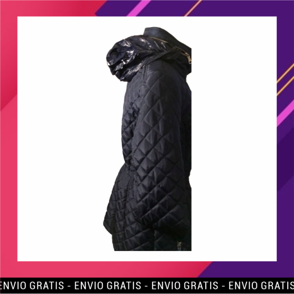 Casaca Azul acolchada con forro a la pantorrilla