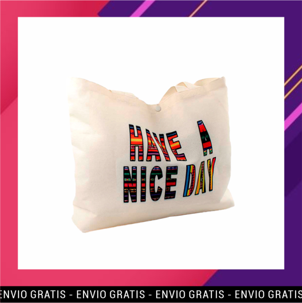 Bolsa de compras 100% algodón