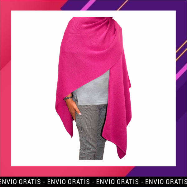 Poncho en lana de alpaca