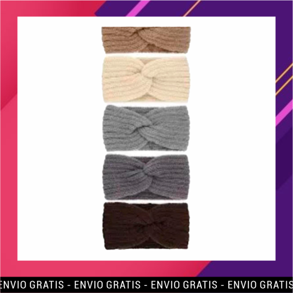 Vinchas tejidas en lana de alpaca y algodón