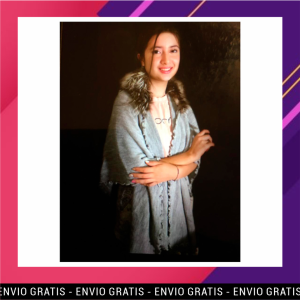 Capa tejida de fibra de alpaca