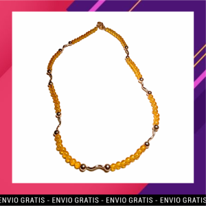 Collar Artesanal de plata y citrino