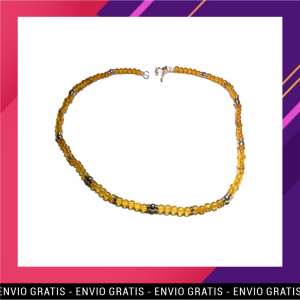 Collar Artesanal de plata y citrino