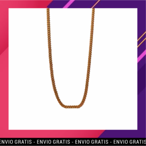 LPSM-148 Cadena Larga Dorada de Acero