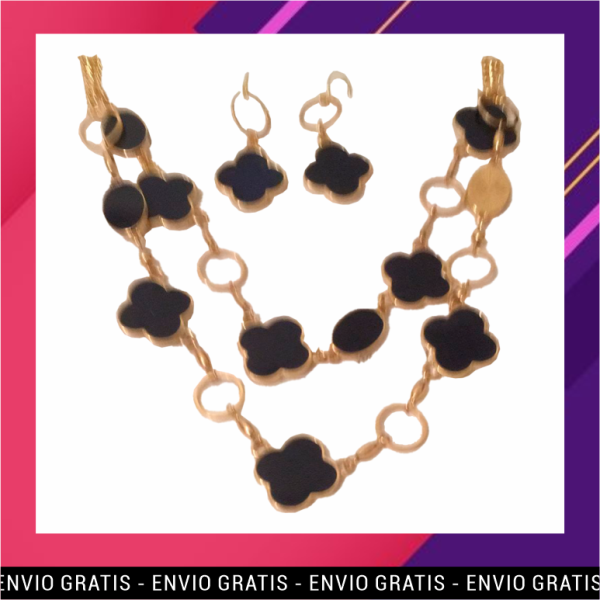 Collar Doble Modelo Ban Color Negro