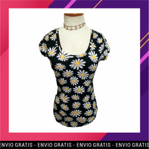 Polo Elástico con Margaritas