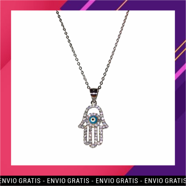 Cadena de Plata y Pendiente con Estrías