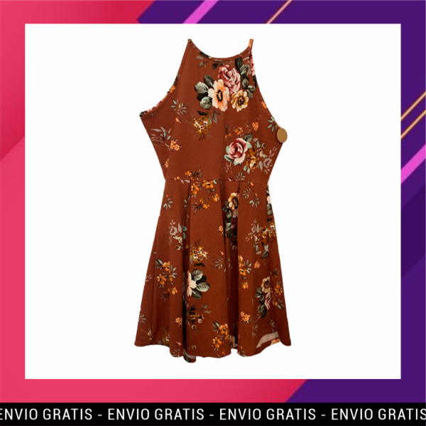 Vestido de Flores Corto en Oferta