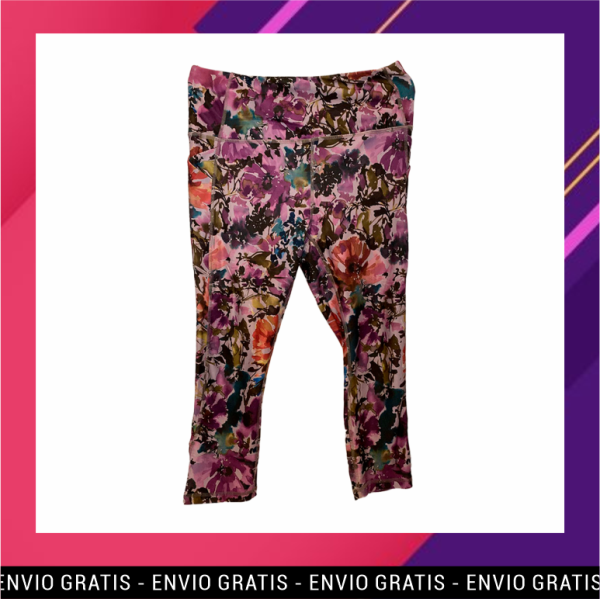 Pantalón Floreado de Licra en Oferta